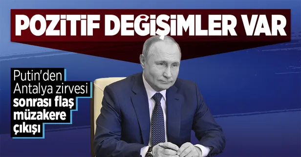 Rusya lideri Putin'den son dakika müzakere açıklaması: "Görüşmelerde pozitif değişimler var"