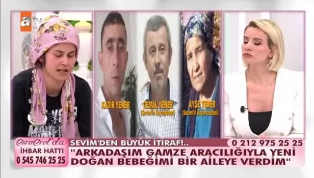 Esra Erol’da Sevim’den büyük itiraf: "Doğurduğum bebeği başka bir aileye verdim"