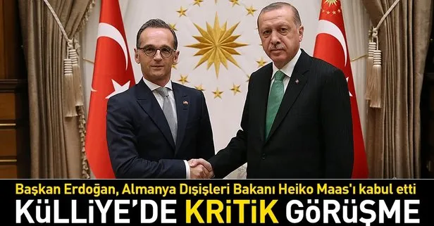 Son dakika: Başkan Erdoğan Almanya Dışişleri Bakanı Heiko Maas’ı kabul etti