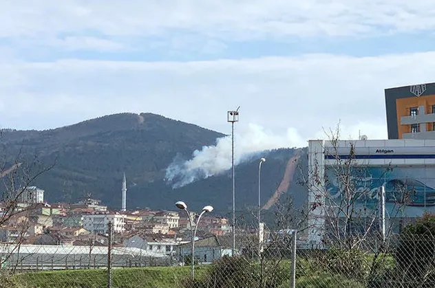Aydos Ormanı'nda korkutan yangın
