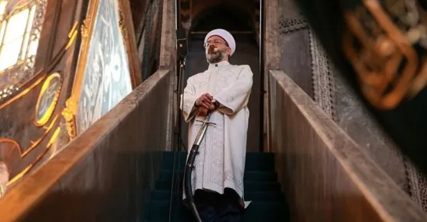 Diyanet İşleri Başkanı Ali Erbaş, Rumların camiye saldırmasına tepki gösterdi