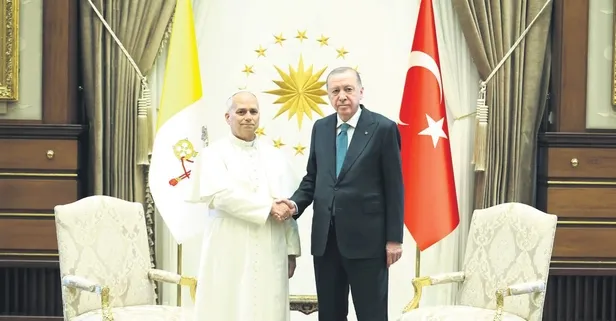 Başkan Erdoğan, Papa 14. Leo’yu Beştepe’de ağırladı