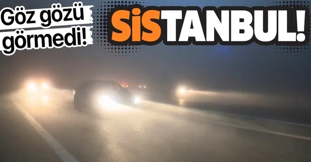 İstanbul’da birçok noktada yoğun sis etkili oldu! Sürücüler zor anlar yaşadı...