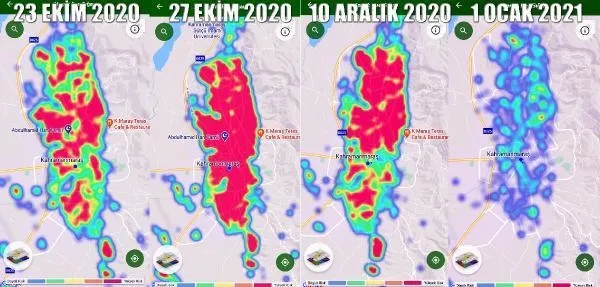 Kahramanmaraş'ta her 2 kişiden biri koronavirüs hastalığını geçirdi! Harita eski haline geri döndü-2