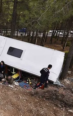 Antalya'da feci kaza
