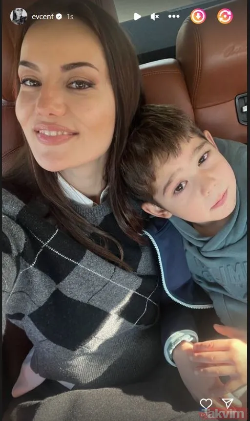 Burak Özçivit’in biricik eşi Fahriye Evcen’den anne-oğul pozu! Paylaşımlara hız verdi: Bornozlu pozlarıyla ortalığı kasıp kavurmuştu - 10