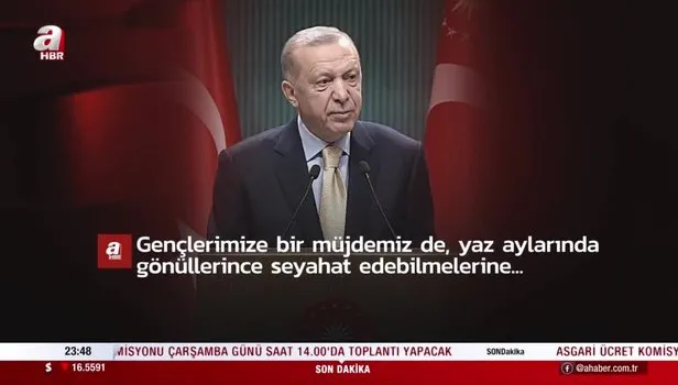Başkan Recep Tayyip Erdoğan'dan gençler ve öğrencilere müjde