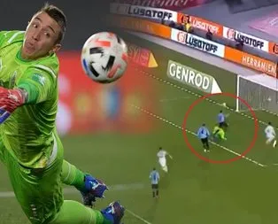 Muslera’dan akılalmaz hata! Messi şut atmadan gol attı