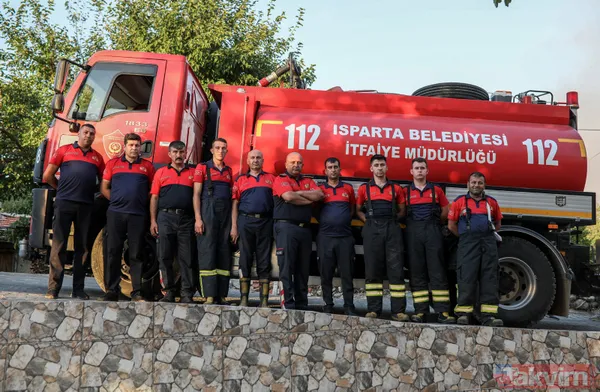 Yeni evli itfaiye eri Ahmet Davşan yangın haberini alınca balayını iptal edip Antalya Manavgat'a geldi - 9