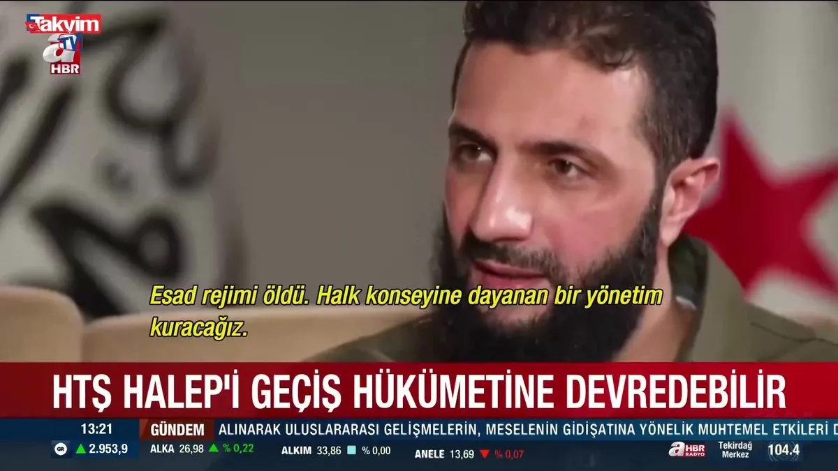 HTŞ lideri CNN'e konuştu: ''Esad rejimi öldü!''