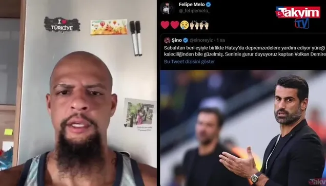 Volkan Demirel’e Felipe Melo’dan destek!