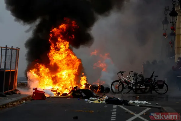 Terör örgütü PKK yanlıları Paris'i savaş alanına çevirdi! Türkiye'deki siyasi ayak HDP iftiraya başladı - 3