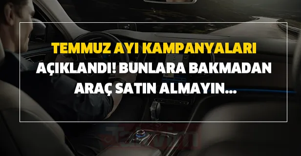 2020 Temmuz ayı sıfır otomobil kampanyaları! Satışlar tavan yaptı! 0,49 faiz oranı...