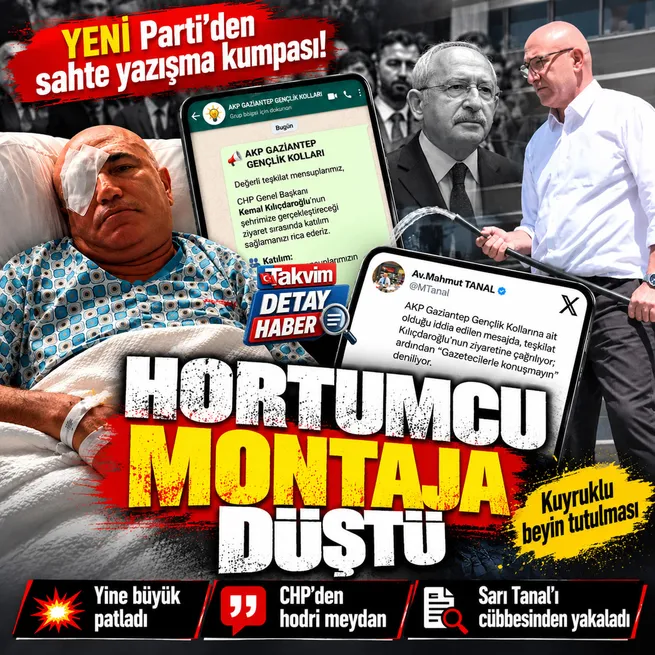 YENİ Partiden sahte yazışma kumpası! Hortumcu Mahmut Tanal yine büyük patladı... CHP montaj dedi