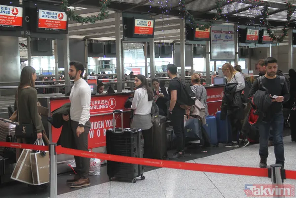 Atatürk Havalimanı’nda yılbaşı öncesi yoğunluk - 8