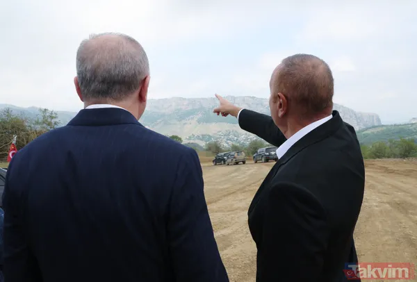 Başkan Erdoğan Şuşa’da resmi törenle karşılandı! Aliyev ile "zafer" turu - 11