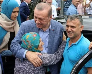 Artvin’de Cumhurbaşkanı Erdoğan’a sevgi seli