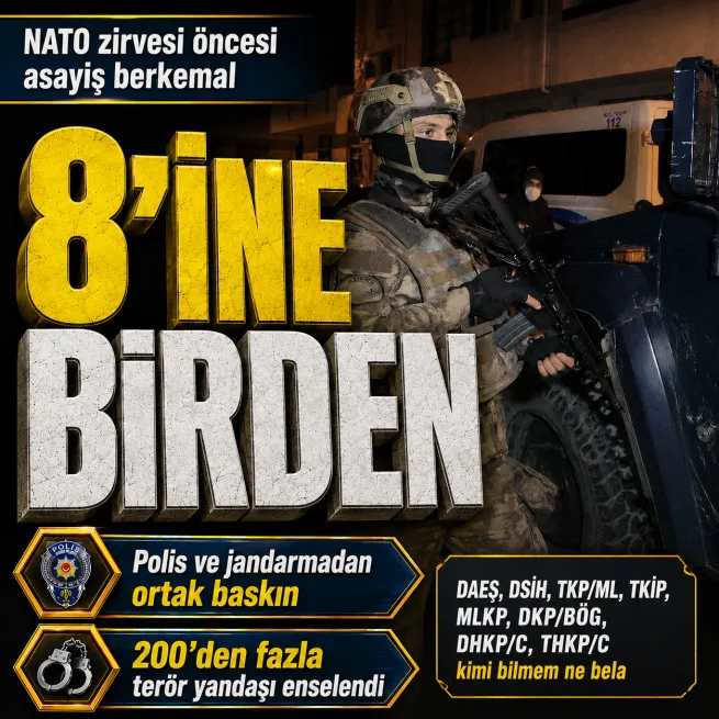 Ankarada polis ve jandarmadan terör yandaşlarına ortak baskın: 209 gözaltı