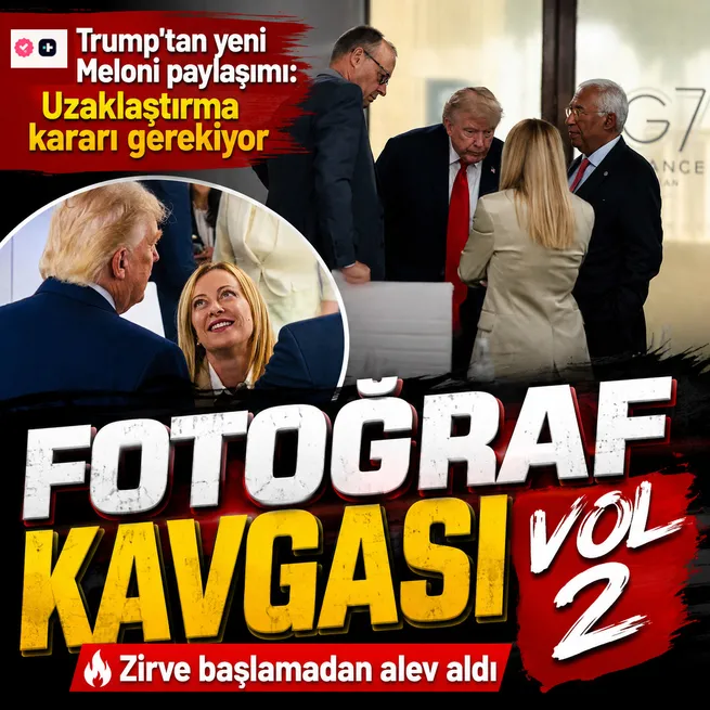Trumptan NATO Liderler Zirvesi öncesi Meloni paylaşımı! Fotoğraf tartışması yeniden alevlendi: Uzaklaştırma kararı gerekiyor