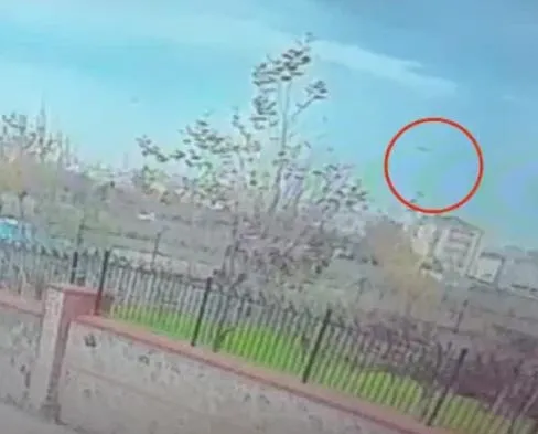 İşte helikopterin düşme anı