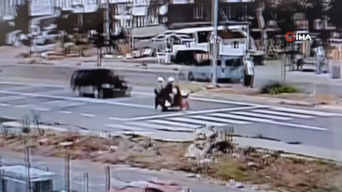 Karasu’da ölümlü feci kaza kamerada!