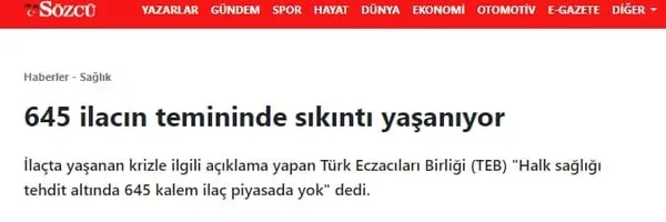Türkiye İlaç ve Tıbbi Cihaz Kurumu'ndan CHP'nin çamur medyasındaki ilaç yalanına yanıt!-5