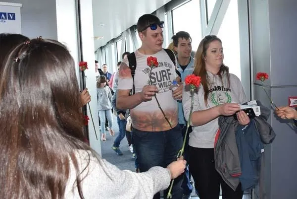Bodrum'a gelen sezonun ilk turist kafilesi karşılandı!-14