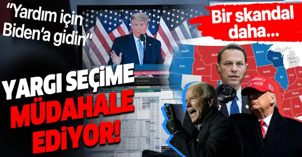 SON DAKİKA ABD BAŞKANLIK SEÇİMİ: ABD'de yargı seçime müdahale ediyor! Eyalet Başsavcısı yardım için Biden dedi