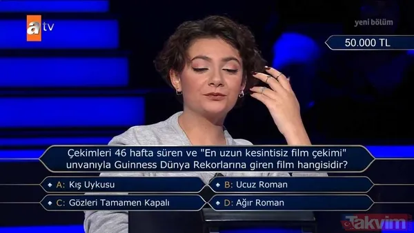Kenan İmirzalıoğlu'nun sunduğu Kim Milyoner Olmak İster'de enerjisiyle gece damga vuran yarışmacı bakın hangi Yeşilçam sorusunda elendi - 29