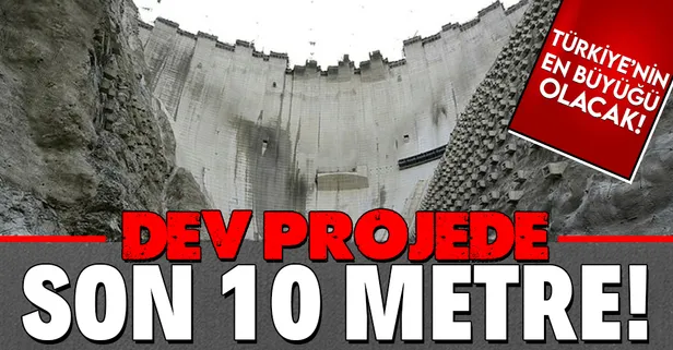 Son dakika: Tamamlandığında Türkiye'nin en büyüğü olacak! Yusufeli Barajı'nda son 10 metre!