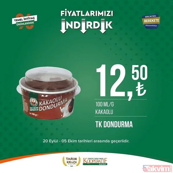 Tarım Kredi 5 Ekim FİYAT LİSTESİ 2023! Kooperatif marketlerinde indirimlerin son günü! Kırmızı mercimek 22.25, tost peyniri 59. 90... - 33