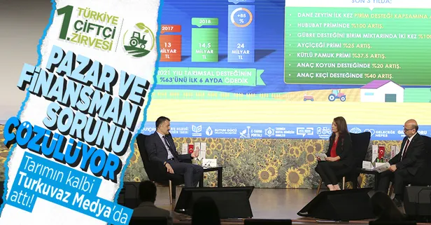 Türkiye'nin tarımı Turkuvaz Medya'da gerçekletirilen 1. Türkiye Çiftçi Zirvesi'nde masaya yatırıldı