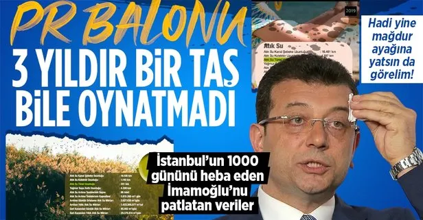 İmamoğlu’nun ’atık su tünelleri yapıyoruz’ iddiasına kendi yönettiği İSKİ’den yalanlama! Tek icraatları AK Parti projelerine çökmek...