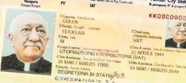 Feto’ya kardinal pasaportu verildi
