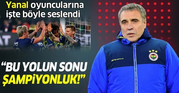 Ersun Yanal, Başakşehir maçından sonra oyuncularına işte böyle seslendi: Bu yolun sonu şampiyonluk
