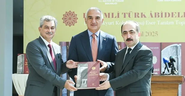 Bakan Ersoy duyurdu! Taşlara işlenmiş hafıza... “Resimli Türk Âbideleri" bilim ve kültür dünyasına kazandırıldı