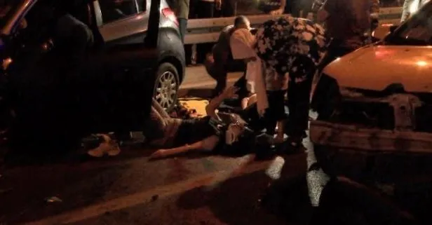 Beşiktaş’ta korkunç kaza! Navigasyonun ters yola soktuğu otomobil taksiye çarptı: 7 yaralı