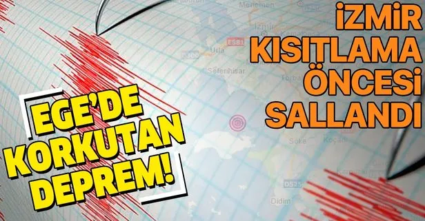 İzmir'de korkutan deprem