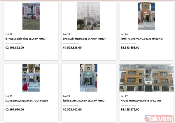 Eskişehir Sarıcakaya - 103,40 M² Konut: ₺2.126.624,00 Eskişehir Sarıcakaya - 107,84 M² Konut: ₺2.489.410,00 Eskişehir Tepebaşı - 93,91 M² Konut: ₺2.216.956,00