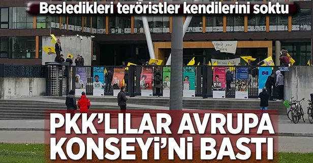 PKK'lılar Avrupa Konseyi'ni bastı