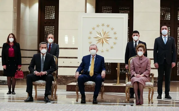 Son dakika: Başkan Erdoğan'dan Cumhurbaşkanlığı Külliyesi'nde peş peşe önemli kabuller-2