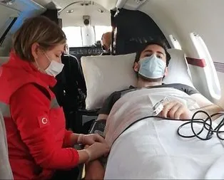 Rusya’daki tıp öğrencisi ambulans uçakla getirildi