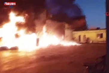Adana'da fabrika yangını - İZLE