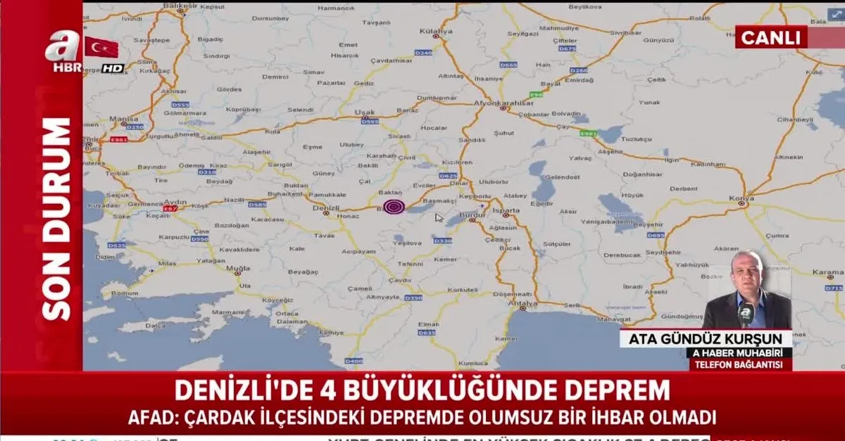 Son Dakika Denizli Cardak Ta Deprem Iste 26 Kasim Kandilli Son Depremler Takvim