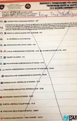 Kosova seçimlerine Erdoğan damgası