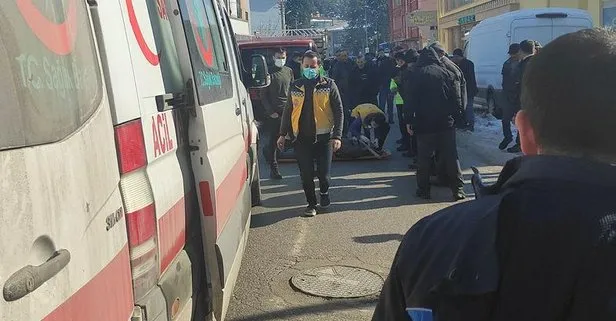 Köpekten kaçarken kamyon çarptı