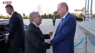 Başkan Erdoğan BM Genel Sekreteri Guterres'i kabul etti