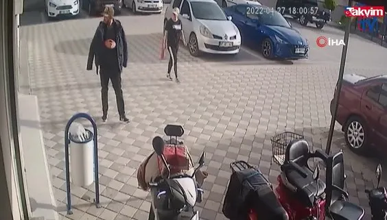 Hırsız sevgililer motosikletleri böyle çaldı