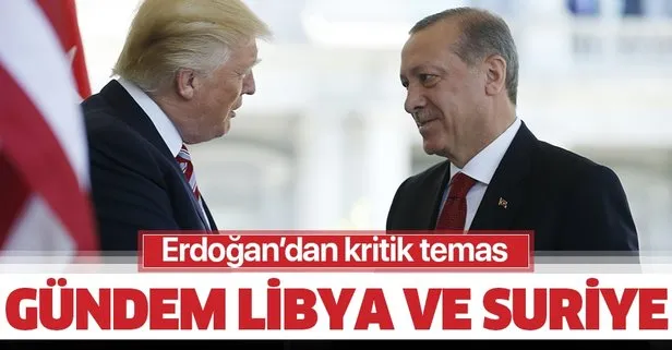 Son dakika: Başkan Erdoğan, ABD Başkanı Donald Trump ile görüştü