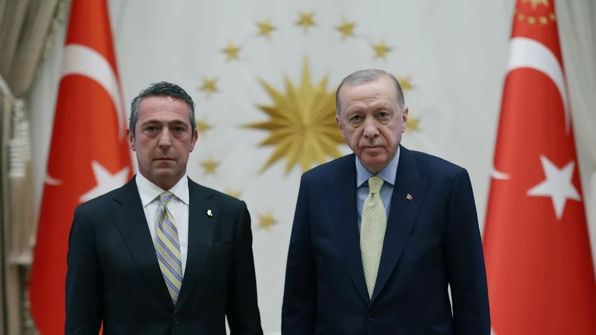 Başkan Erdoğan Külliye'de Fenerbahçe Başkanı Ali Koç'u kabul etti